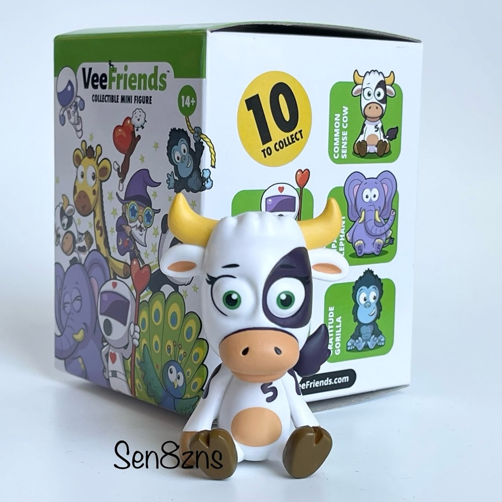 Common Sense Cow VeeFriends Toikido Collectible Mini Figure 2”